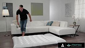 NuruMassage Stacked Wife Begs Husband for Creampie to Impregnate Her