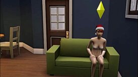 Rose blooms in winter with solo play in snowy Whimsville