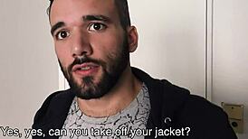 Yo, I'm turning this Latino gay teen into my personal sex servant outdoors.