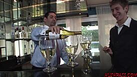 Short Hair Blonde And Babe Ride Hard In Big Cock Orgy