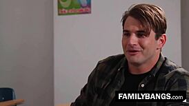 Familybangs Com ⭐ Frustrated Teacher Silvia Saige Bangs Student Nathan Bronson in Taboo Missionary