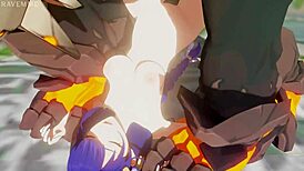 oh man, raiden’s in deep trouble again... part 2, messed up 3d hentai!