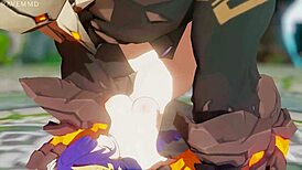 oh man, raiden’s in deep trouble again... part 2, messed up 3d hentai!