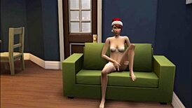 Rose blooms in winter with solo play in snowy Whimsville