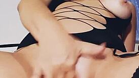 Mirella Delicia Rips Clothes For BBW Striptease, Squirting With Toys