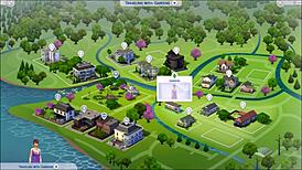 Rose blooms in winter with solo play in snowy Whimsville