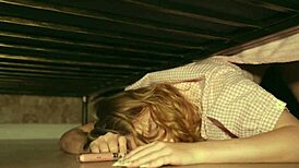 Stuck under the bed, I fucked my stepsister rough!