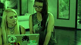 hey, check this spex teen scissoring a hot milf