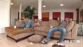 Latina maid natalia rosa cleans while getting double penetrated