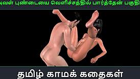 A Tamil audio tale of erotic adventure - Part 1: Indian girl's sexual escapades in animated 3D porn