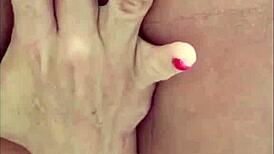 After peeing in gym bathroom, I indulged in private pleasure