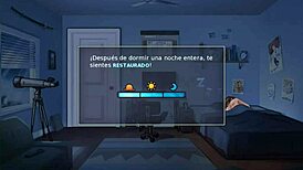 in summertime saga, my stepsister gives me a handjob for her fans.