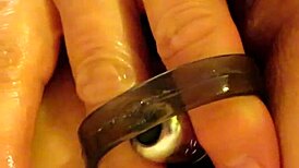 Anal vibe causes soaking wet squirt.