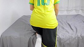 Crossdressing Gay Bottom Moans Loudly on Big Black Cock