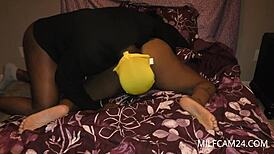 Black Teen Couple Engages in Steamy Webcam Sex