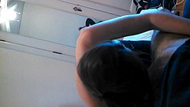 Amateur Brunette Devours Massive Cock in Steamy Sucking Session Part 1