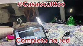 Marido Filma E Limpa Sua Esposa Ebony Com Cuckold