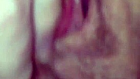 Finger fucking wife's wet pink pussy