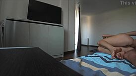 Cheating wife slams builder in taboo anal while husband’s away