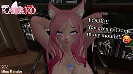 i love teasing you with my giant cat girl tits sexy vtuber titty fuck