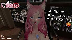 i love teasing you with my giant cat girl tits sexy vtuber titty fuck