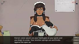 cummy bender episode 6 - big boob maid milking and titty fucking korra.