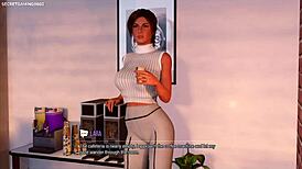 lara croft close-up wet pussy masturbation hot girl caught masturbating with shower head solo female masturbation - lara croft adventures 02 3d hentai porn games 😏