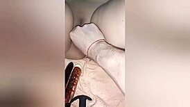 Son Fucks Stepmom with Toys in Chubby Asian Doggy Scene