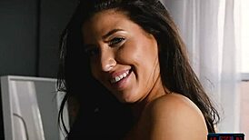 I love how these Portuguese and Canadian brunettes are hot lesbian babes in softcore action.