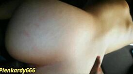 Latina teen takes monster cock in homemade ass pounding