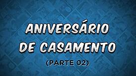 Is this hot young girl the anniversary gift? Part 2 with perverts filming.