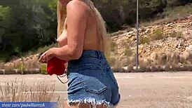 Hot Fitness Couple Banging Hard on the Street Until Caught!