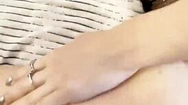 Leaked video of cute petite teen influencer getting anal creampie