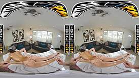 virtual sensual massage for busty brunette 😍