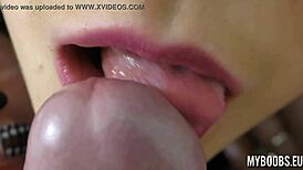 Busty teen 18+ in hotel room spanking and blowjob when she is bondage