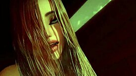 Damn, Her Wet Body Drives This Dickgirl Wild for Pussy Licking in 3D!