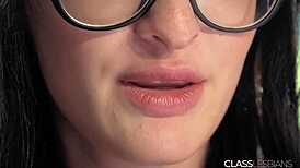 amazing pussy licking and tender kissing from lesbians