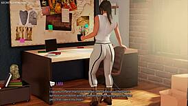 lara croft close-up wet pussy masturbation hot girl caught masturbating with shower head solo female masturbation - lara croft adventures 02 3d hentai porn games 😏