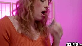 Kimmy Kimm Sucks Erica Cherry's Big Cock Before Eva Maxim Fucks Teen Hard