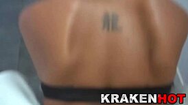 omg coral joice got spanked hard in the kitchen for this bdsm homemade clip, so wild!