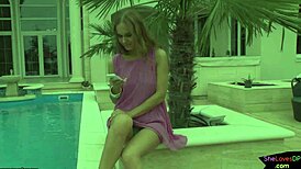 Threesome with double penetration and anal – European hottie