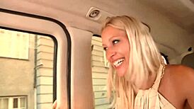 Sexy Busty Czech Bitch Terra Sweet Seduces Random Guy for Intense Backseat Anal Fucking.