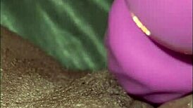 Milaj Explores Intense Vibrator Close-Up