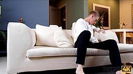 Tutor4k teacher discovers sex toys and spreads legs for intense blowjob session