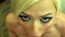 Hey, watch this full scene of a teen blonde squirting while banging a stranger in POV