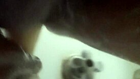 Jerking off with a dildo in the shower!