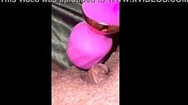 Milaj Explores Intense Vibrator Close-Up