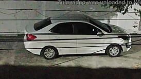 Bbw Milf Blows Lover In Car On Street, Returns With Cum In Mouth