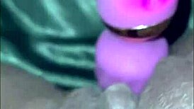 Milaj Explores Intense Vibrator Close-Up