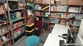 lp officer’s huge cock pounds shoplyfter’s tight pussy in rough spread eagle fuck